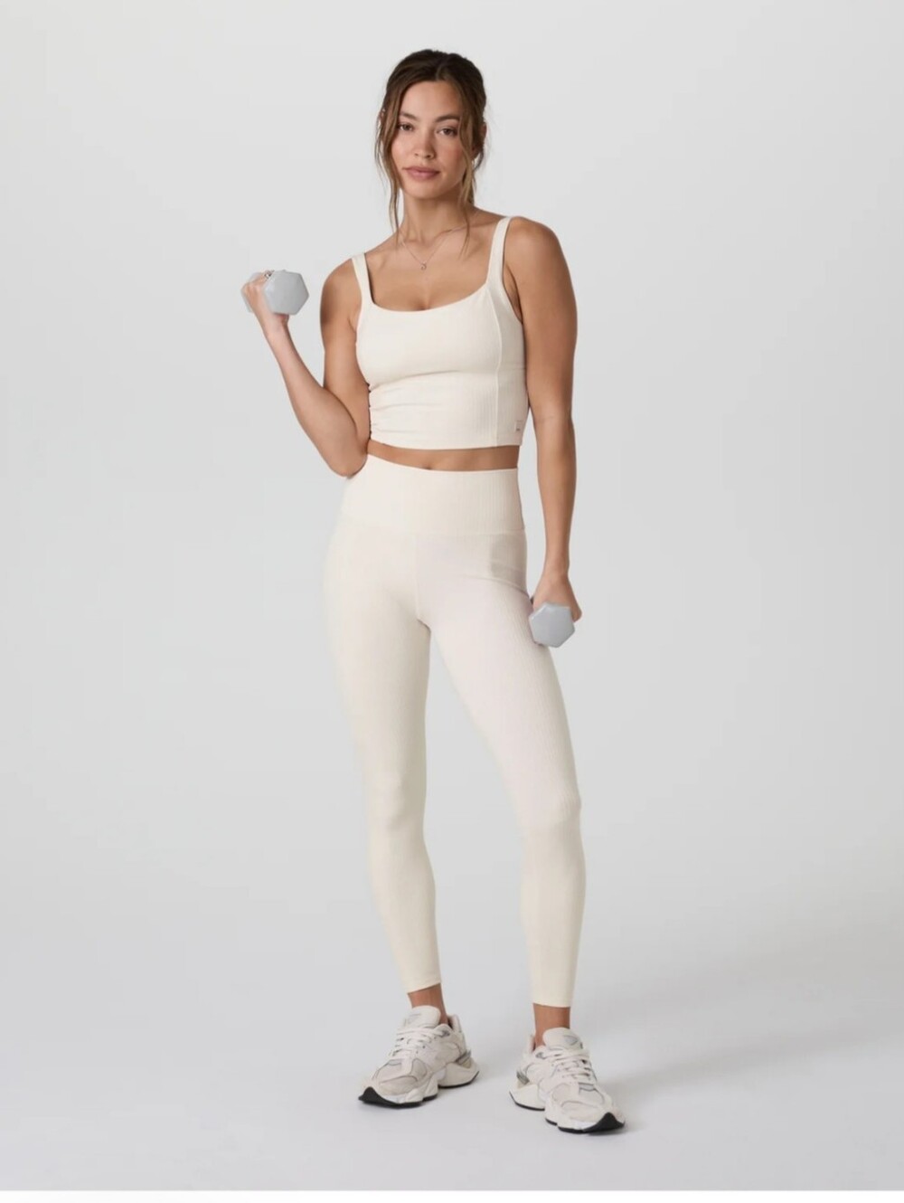 Vuori Inversion Rib Legging Marshmallow Size Large NWT - Picture 6 of 12